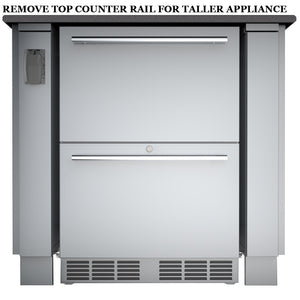 34" Sunstone Appliance Cabinet for up to 25" Wide Fridge