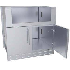 34" Sunstone Charcoal Grill Base Cabinet