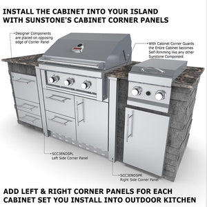 40" Sunstone Gas Grill Base Cabinet