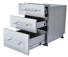 Load image into Gallery viewer, 18&quot; x 23&quot; Raised Height Triple Drawer