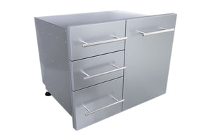 30" Raised Liquid Propane Combo Triple Drawer