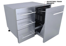 Load image into Gallery viewer, 30&quot; Raised Liquid Propane Combo Triple Drawer