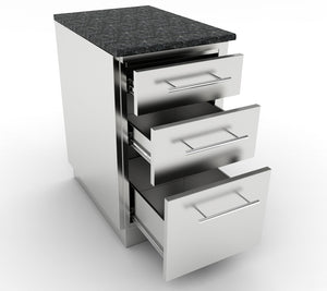 18" Triple Drawer Base Cabinet