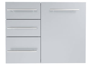 30" Raised Liquid Propane Combo Triple Drawer