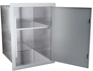 17" x 24" Flush Vertical Swing Dry Storage Pantry w/ Shelf (Reversible)